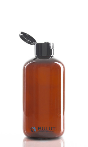 250 ML Amber Toptan Şişe Boş Şişe Siyah Fliptop Kapaklı