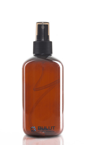 250 ML Kahverengi Pet Şişe Siyah Spreyli