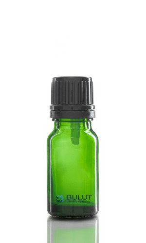 10 ML Yeşil Boş Toptan Cam Şişe Siyah İçten Damlalıklı Takım