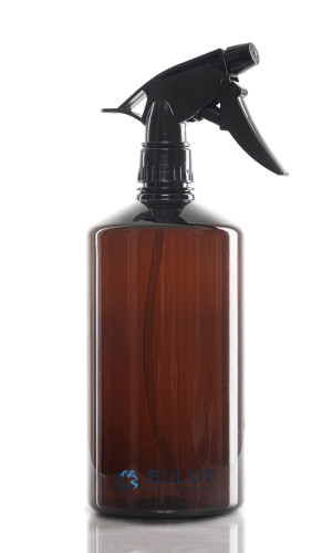 1000 ML Amber Boş Plastik Şişe Pet Şişe Siyah Sanayi Tipi Spreyli