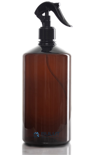 1000 ML Amber Plastik Şişe Toptan Boş Şişe Siyah Mini Triggerli