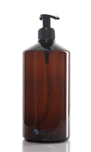 1000 ML Boş Amber Şişe Toptan Şişe Siyah Sıvı Sabun Pompalı