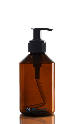 250 ML Amber Plastik Şişe Boş Şişe Siyah Sıvı Sabun Pompalı