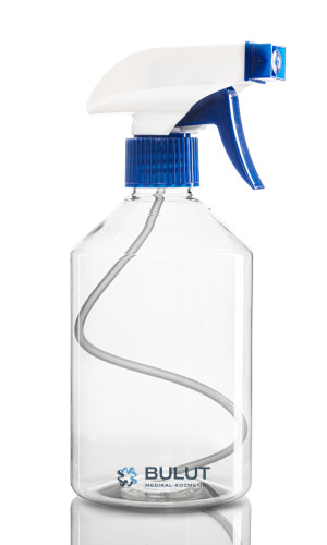 500 ML Şeffaf Boş Şişe Toptan Pet Şişe Mavi Beyaz Triggerli