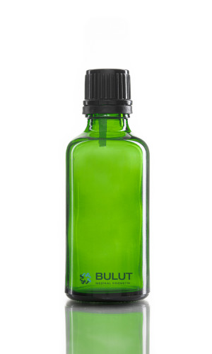 50 ML Yeşil Boş Toptan Cam Şişe Siyah İçten Damlalıklı Takım